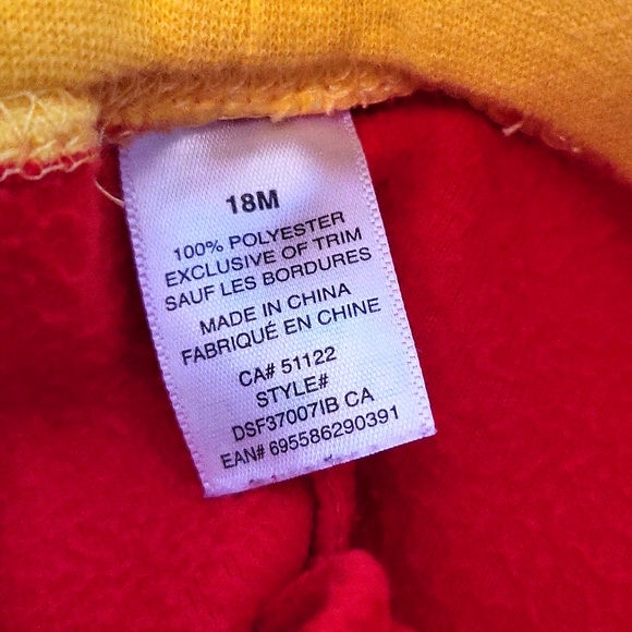 Disney Lightning McQueen red fleece pajama set - Picture 3 of 4